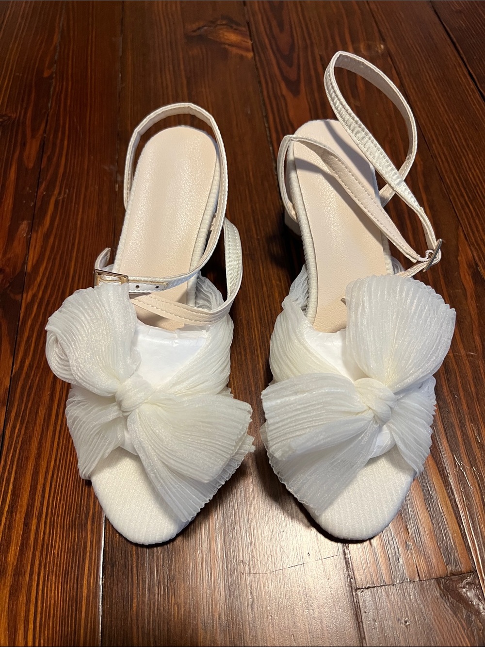 Amazon Ivory Heels with Bow